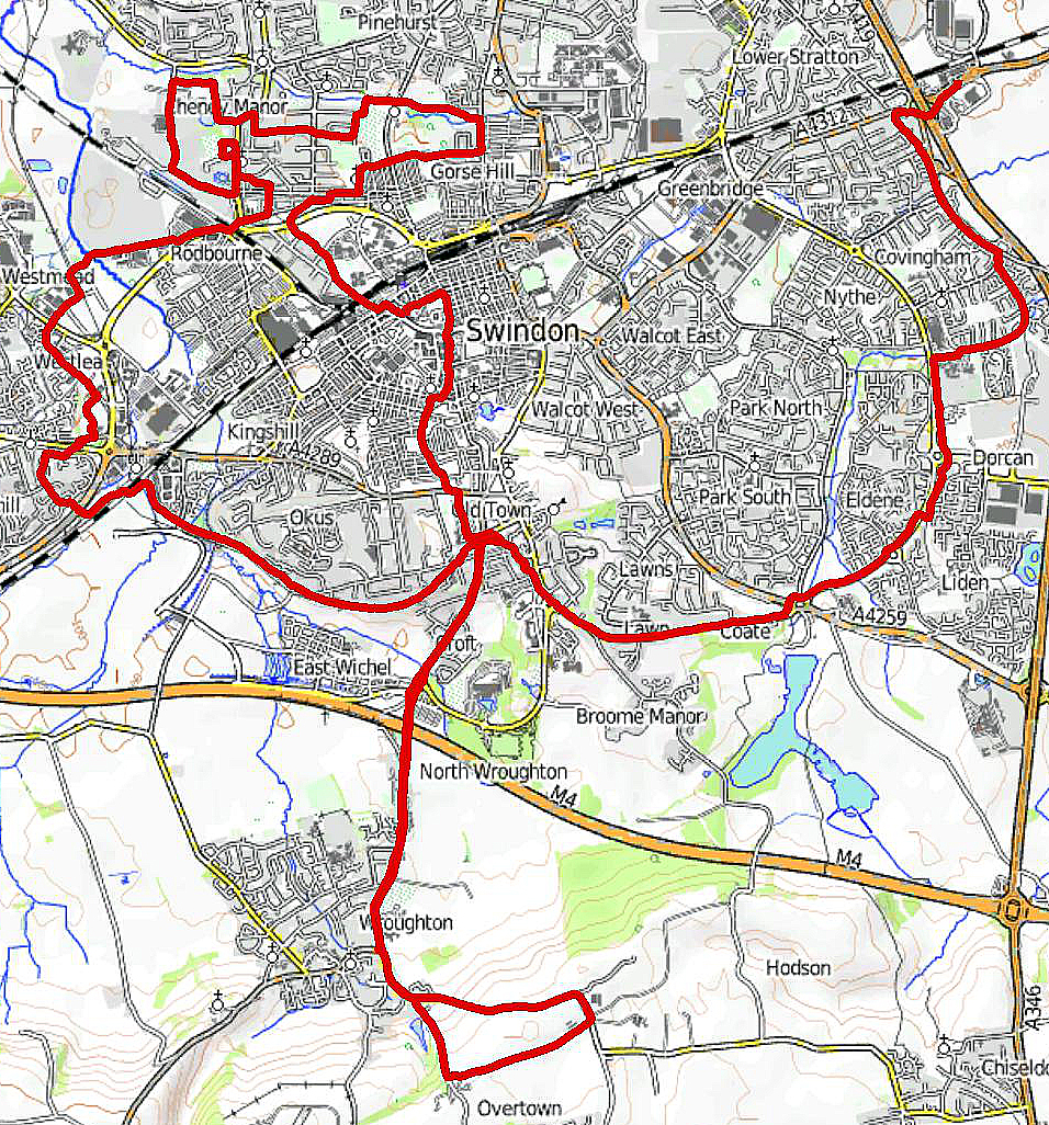 2015-08-02 week of swindon runs map